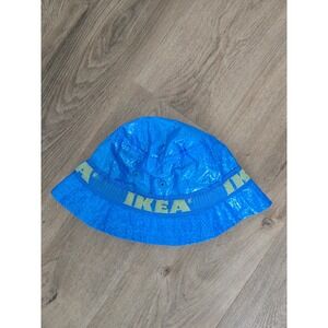 IKEA KNORVA Bucket Hat Blue Yellow Frakta Bag Material Streetwear Unisex Hat
